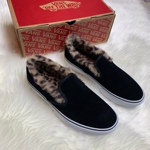 black vans with cheetah print